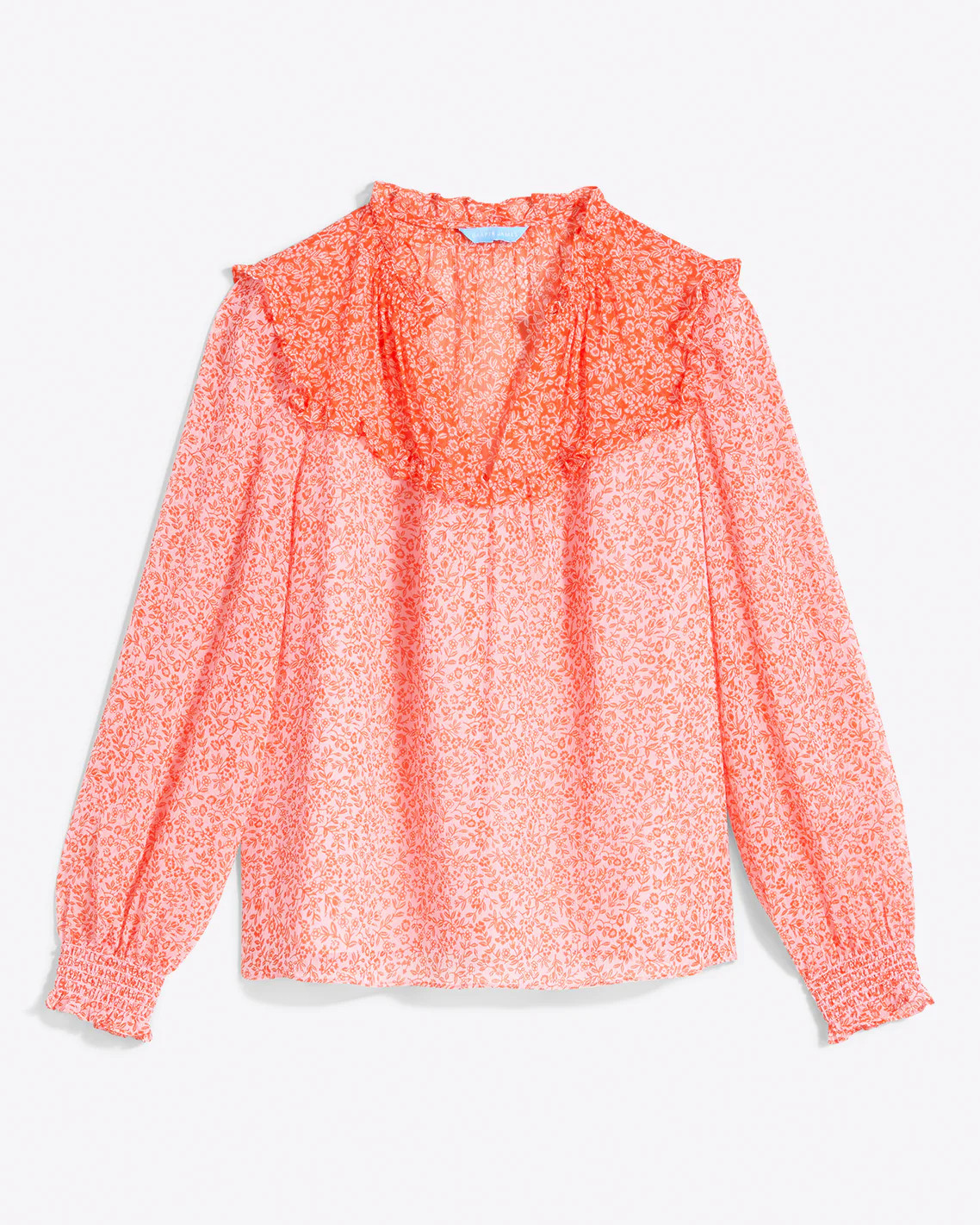 Gretchen Long Sleeve Top in Tangerine Floral | Draper James (US)
