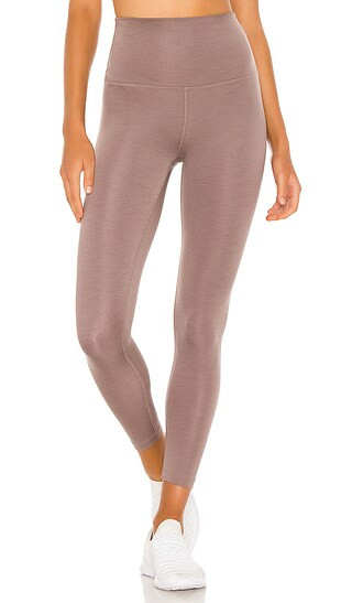 Beyond Yoga Heather Rib Legging in Taupe. - size M (also in L) | Revolve Clothing (Global)