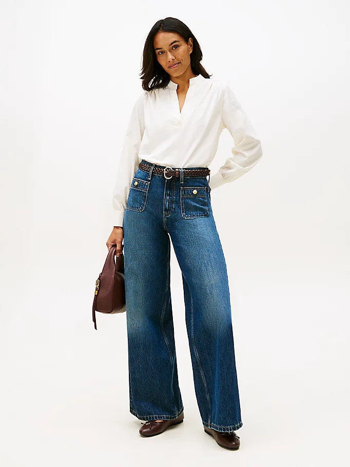 70s High Rise Wide Leg Jeans | Tommy Hilfiger UK
