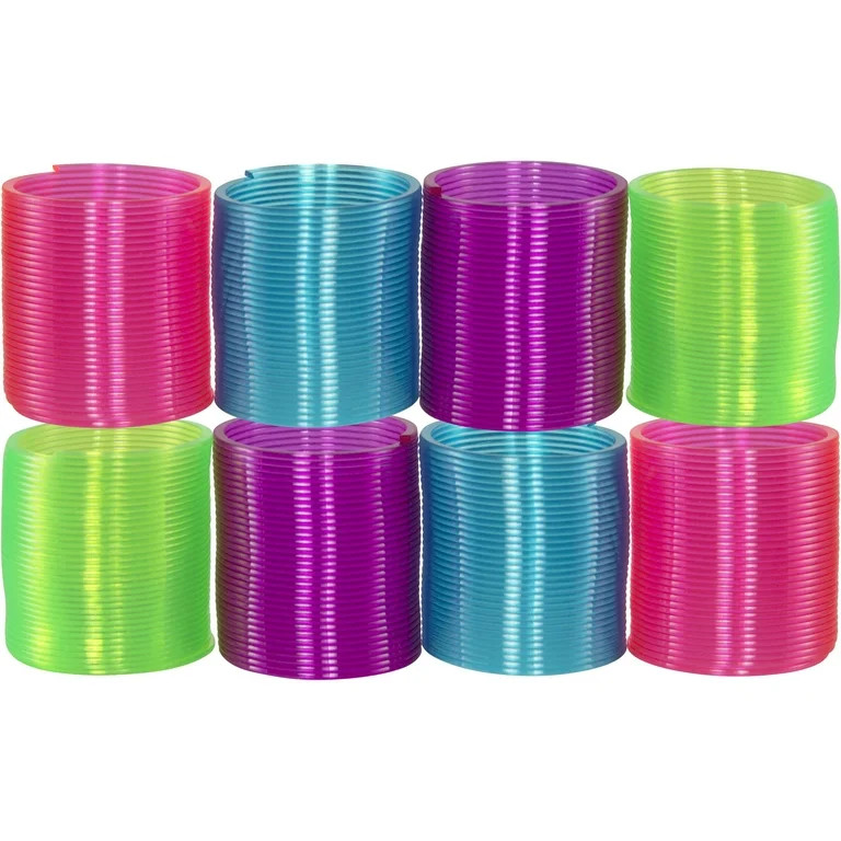 Way To Celebrate Plastic Neon Springs Party Favors Girls Birthday Gift - 8 Count, Age 3+ Years | Walmart (US)
