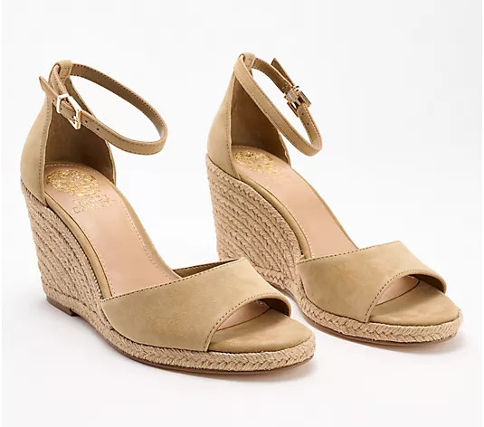Make Your Selection: Vince Camuto Leather or Suede Wedges Felyn | QVC