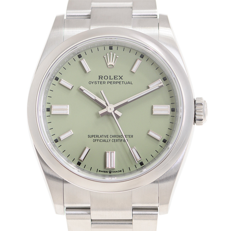 Rolex Oyster Perpetual 36 Automatic Chronometer Pistachio Dial Unisex Watch M126000-0011 | Jomashop.com & JomaDeals.com