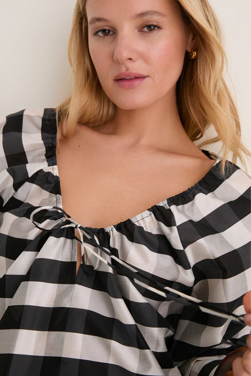 Midnight Check Claudine Dress | Tuckernuck (US)