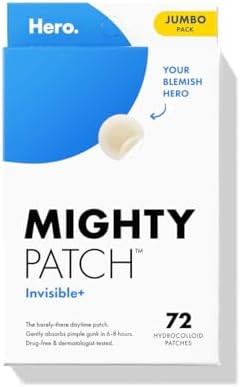 Mighty Patch™ Invisible+ Patch – The Barely-There Daytime Hydrocolloid Acne Pimple Patch for ... | Amazon (US)