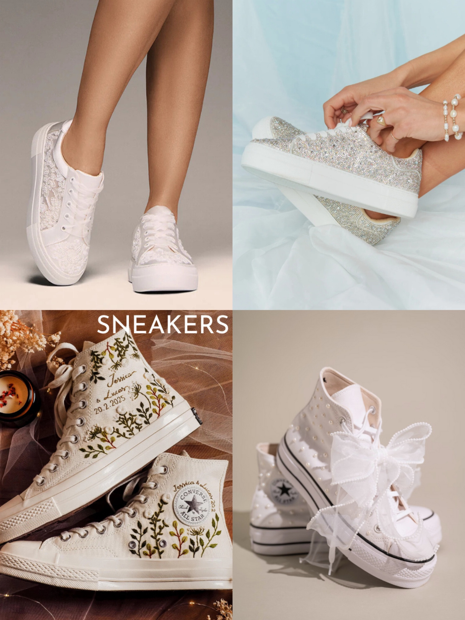 Bridal shoes: sneakers 