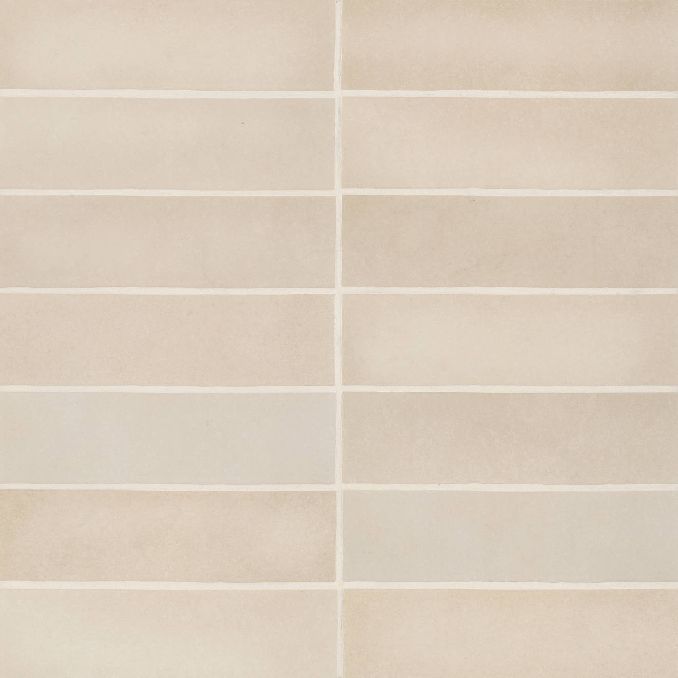 Makoto 2.5" x 10" Matte Ceramic Wall Tile in Tatami Beige | Bedrosians Tile and Stone
