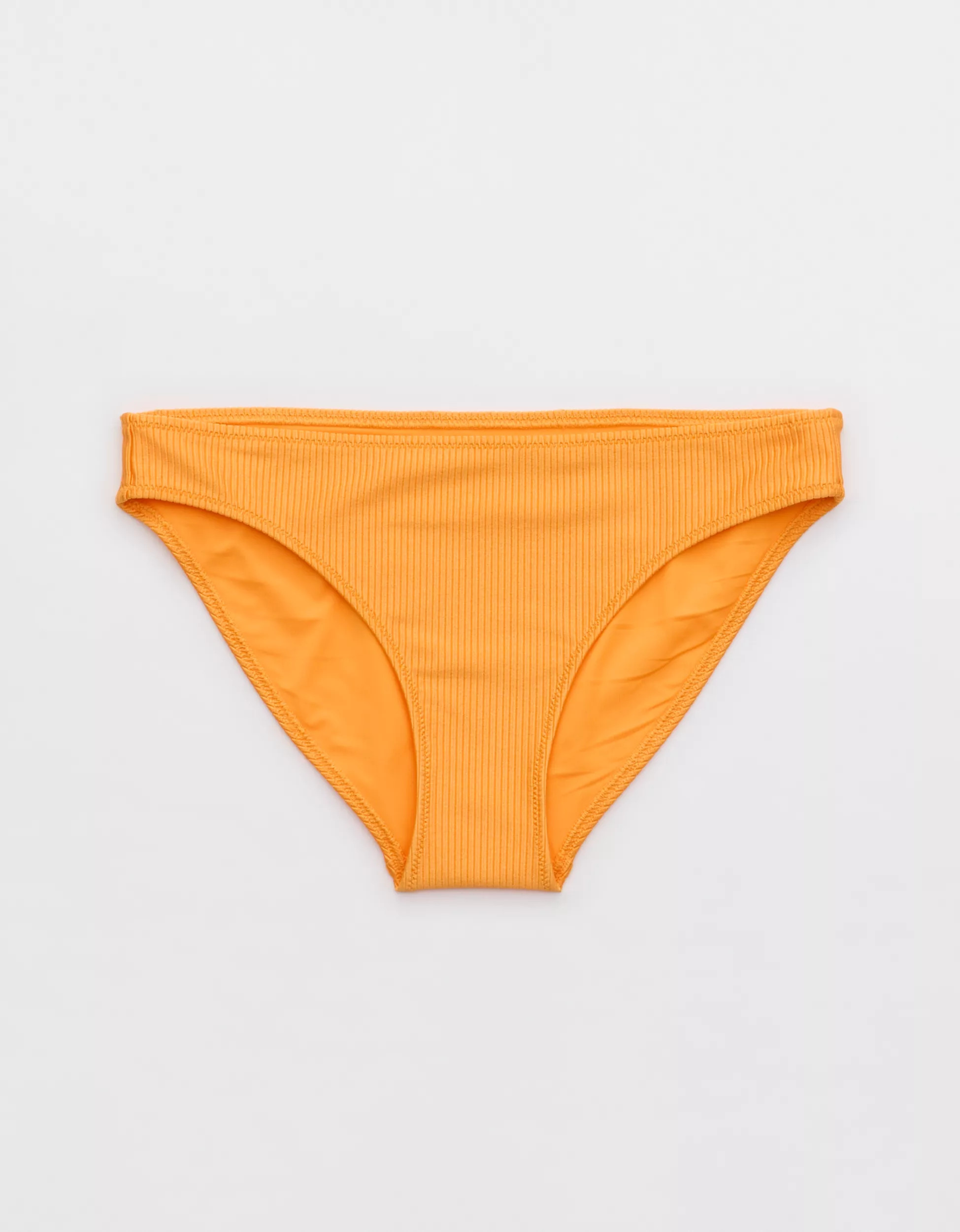 Aerie Shine Rib Full Coverage Bikini Bottom | Aerie