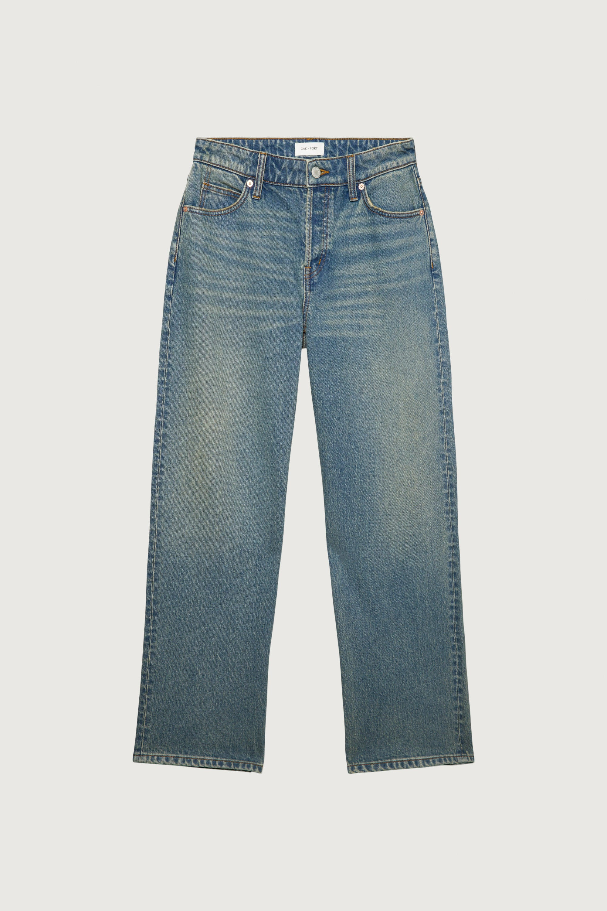 MID-RISE STRAIGHT LEG JEAN | OAK + FORT