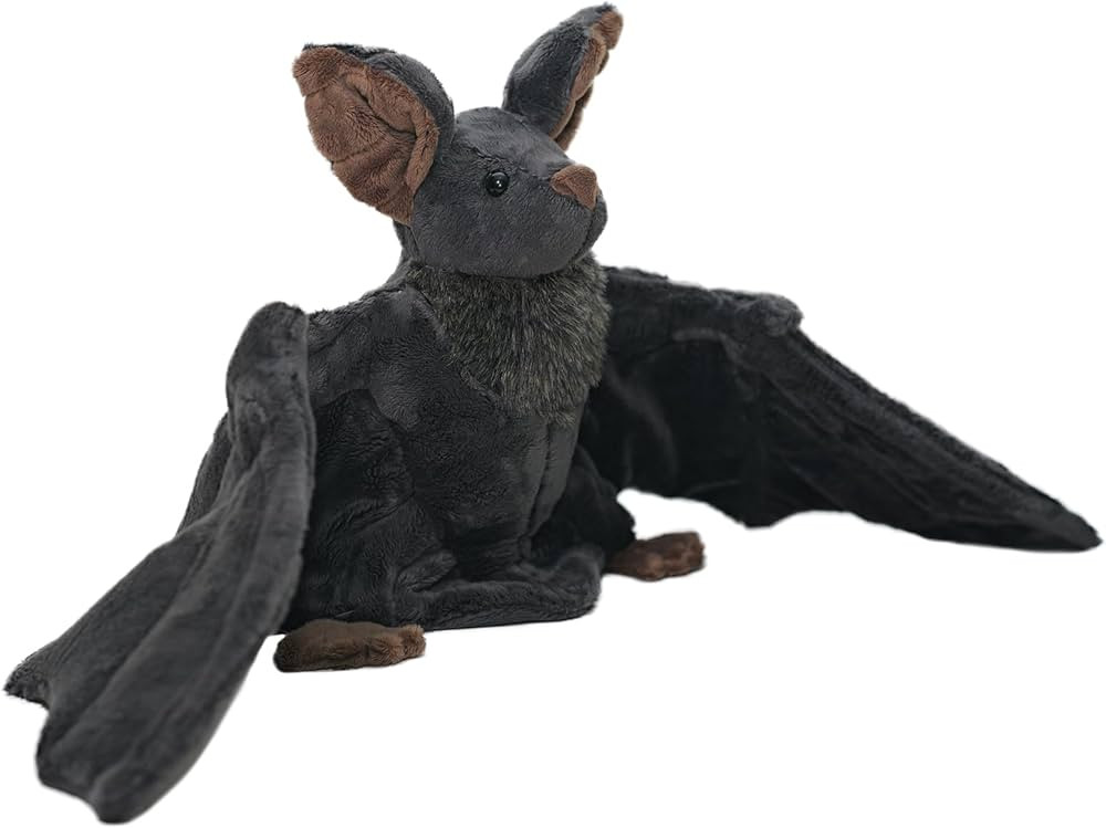 12" Large Bat Plush Toys, Creepy Goth Bat Stuffed Animal Lifelike Bats Plushie Doll Gothic Bat So... | Amazon (US)