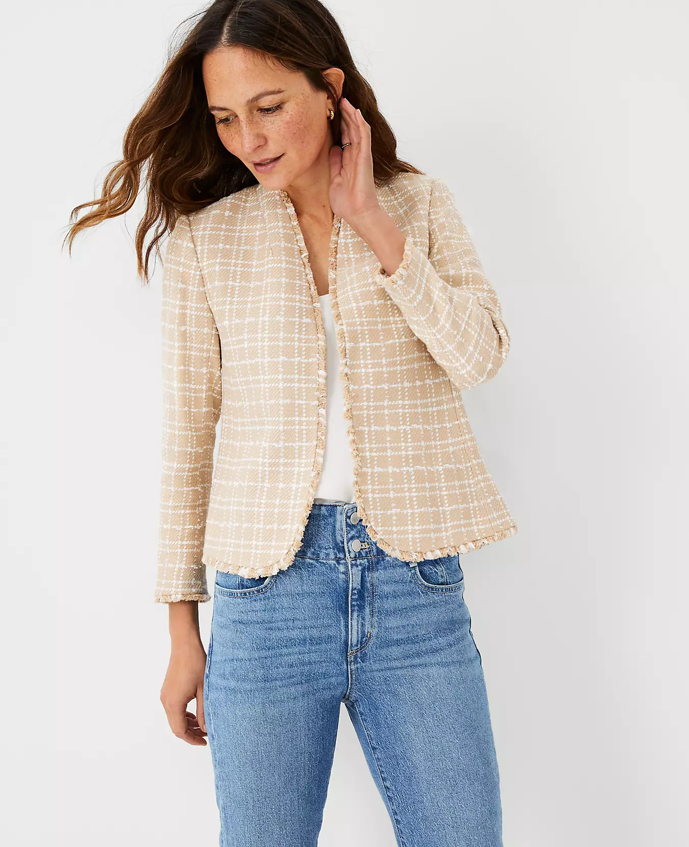 The Cutaway Blazer in Tweed | Ann Taylor (US)