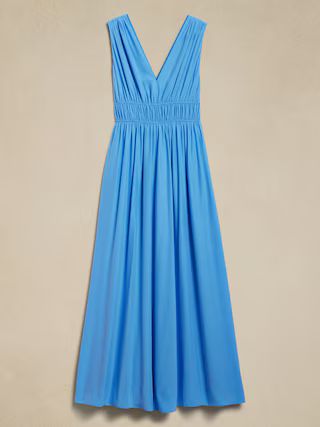 Cascade Silk Maxi Dress | Banana Republic (US)