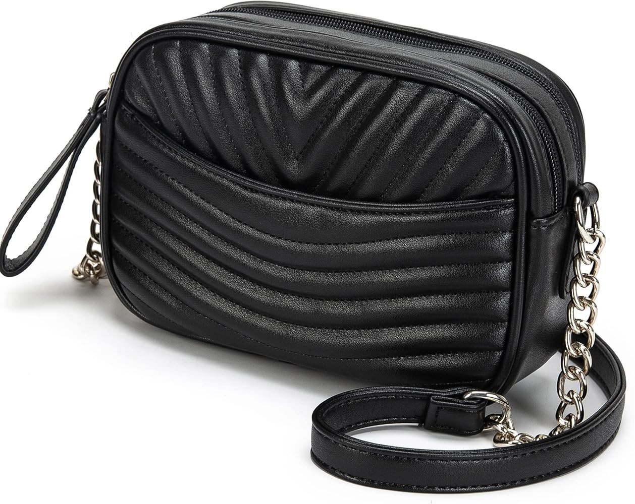 Small Crossbody Bags for Women Quilted Shoulder Bag Lightweight Purses and Handbags Vegan Leather... | Amazon (US)