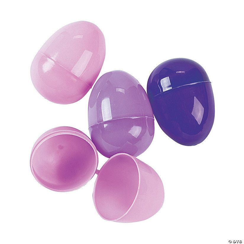 2 1/4" Bulk 144 Pc. Purple Plastic Easter Eggs | Oriental Trading Company