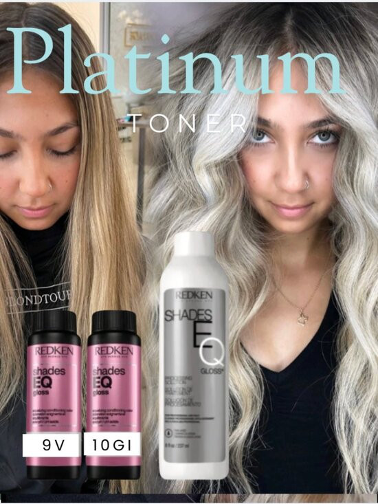 Platinum Blonde Toner Kit – REDKEN Shades EQ Custom Formula (10GI + 9V) | Poshmark