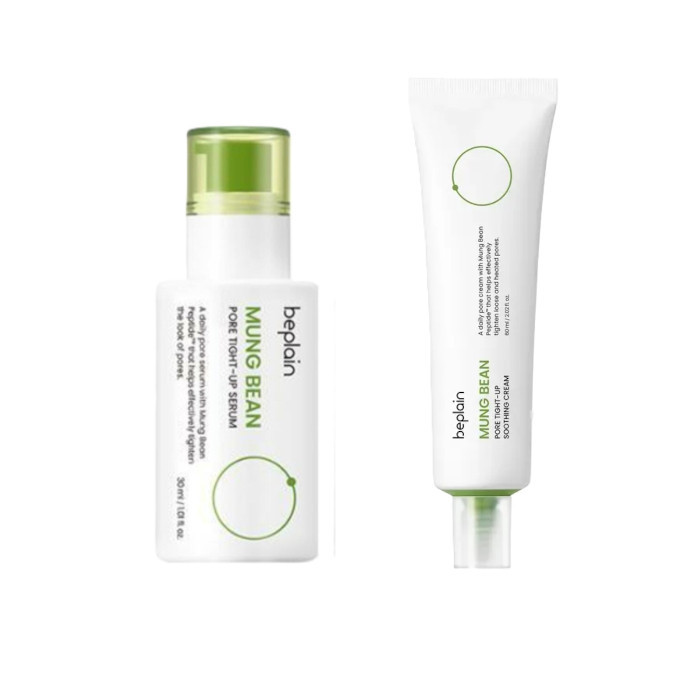 beplain - Mung Bean Pore Tight-Up Serum + Soothing Cream Set | Stylevana