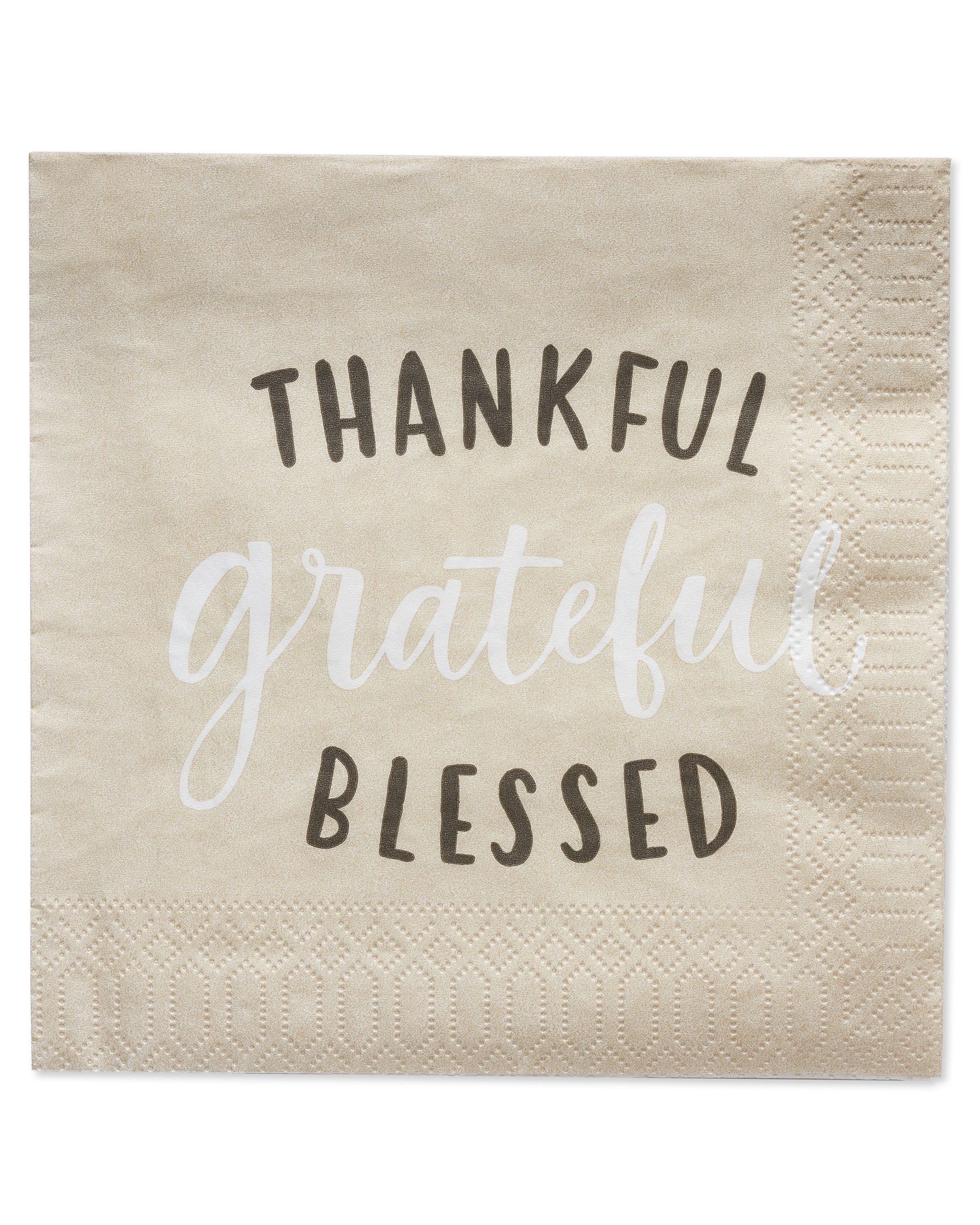 American Greetings Thanksgiving 50-Count Lunch Napkins - Walmart.com | Walmart (US)