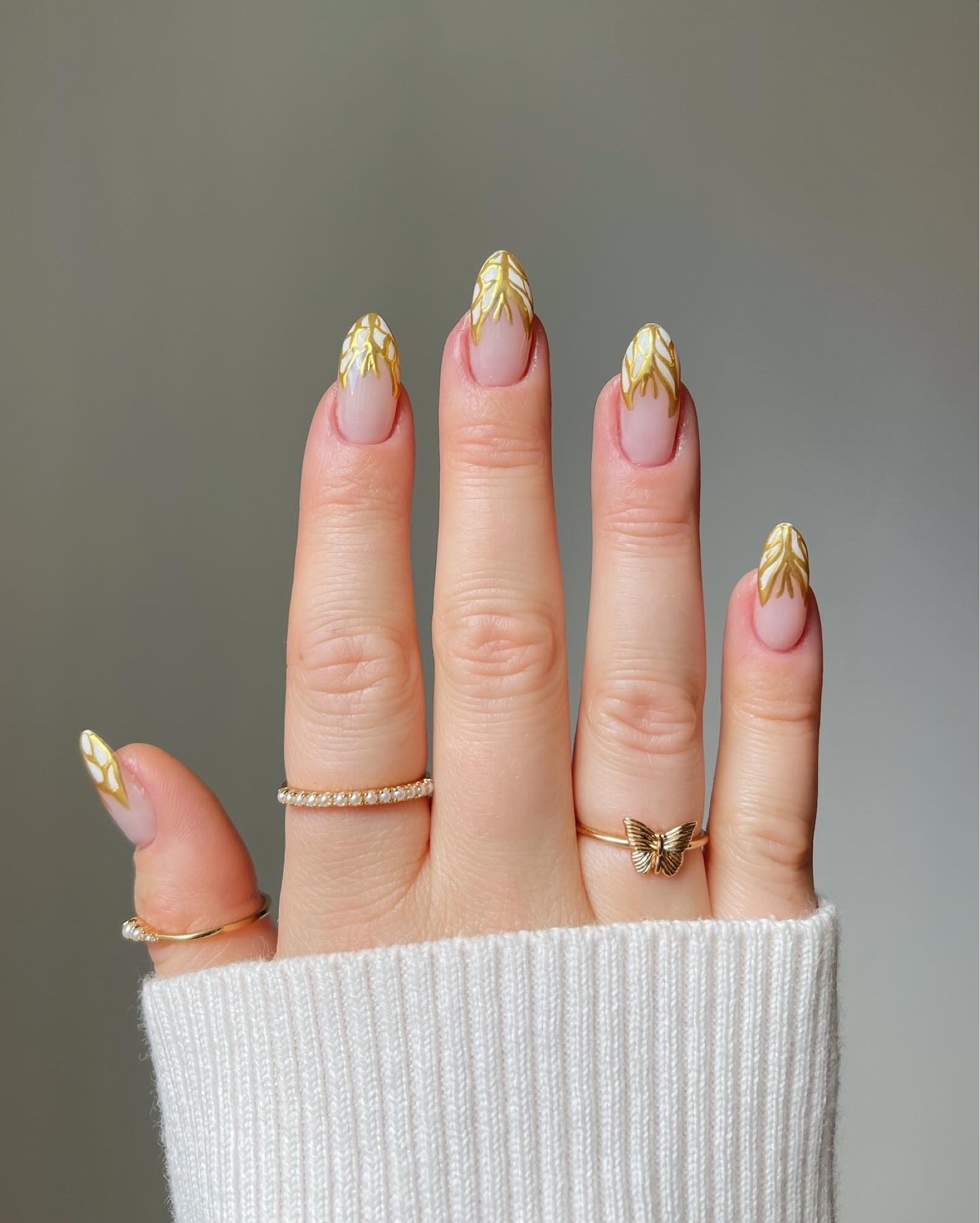 POV: you found timeless pieces ✨ 

MBM’s sale ends tonight at midnight - no code needed! You get 20% off and if you spend $150 you will get a free gift. 
@madebymary 

Comment gold and I’ll send you the links to recreate this look. Or you can always find it in my amazon store front! ✨ 

#goldnails #nailart #butterflynails #goldjewelry #madebymary #chromenails

#LTKbeauty #LTKsalealert #LTKGiftGuide
