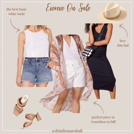 Love all these amazing Evereve finds on sale right now! Check them out quickly!
Perfect capsule wardrobe for those late summer/early fall weekends. Michael Stars body con dress with an awesome maxi wrap. Wrap is also oh so chic over the white tank, denim shorts (or just jeans) and great neutral slides.  

#LTKsalealert #LTKFind #LTKSeasonal