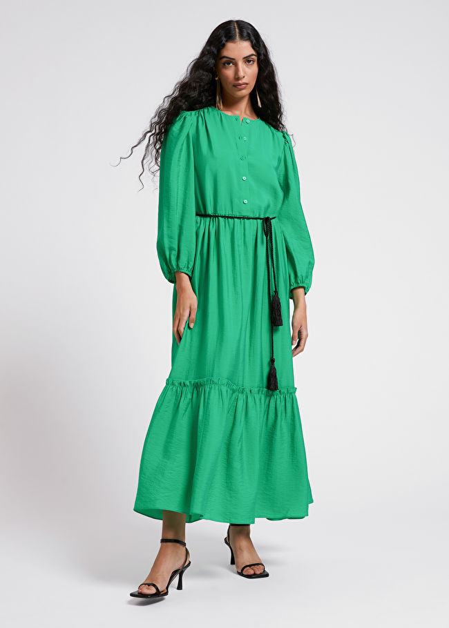Tassel Belt Tunic Dress | & Other Stories US