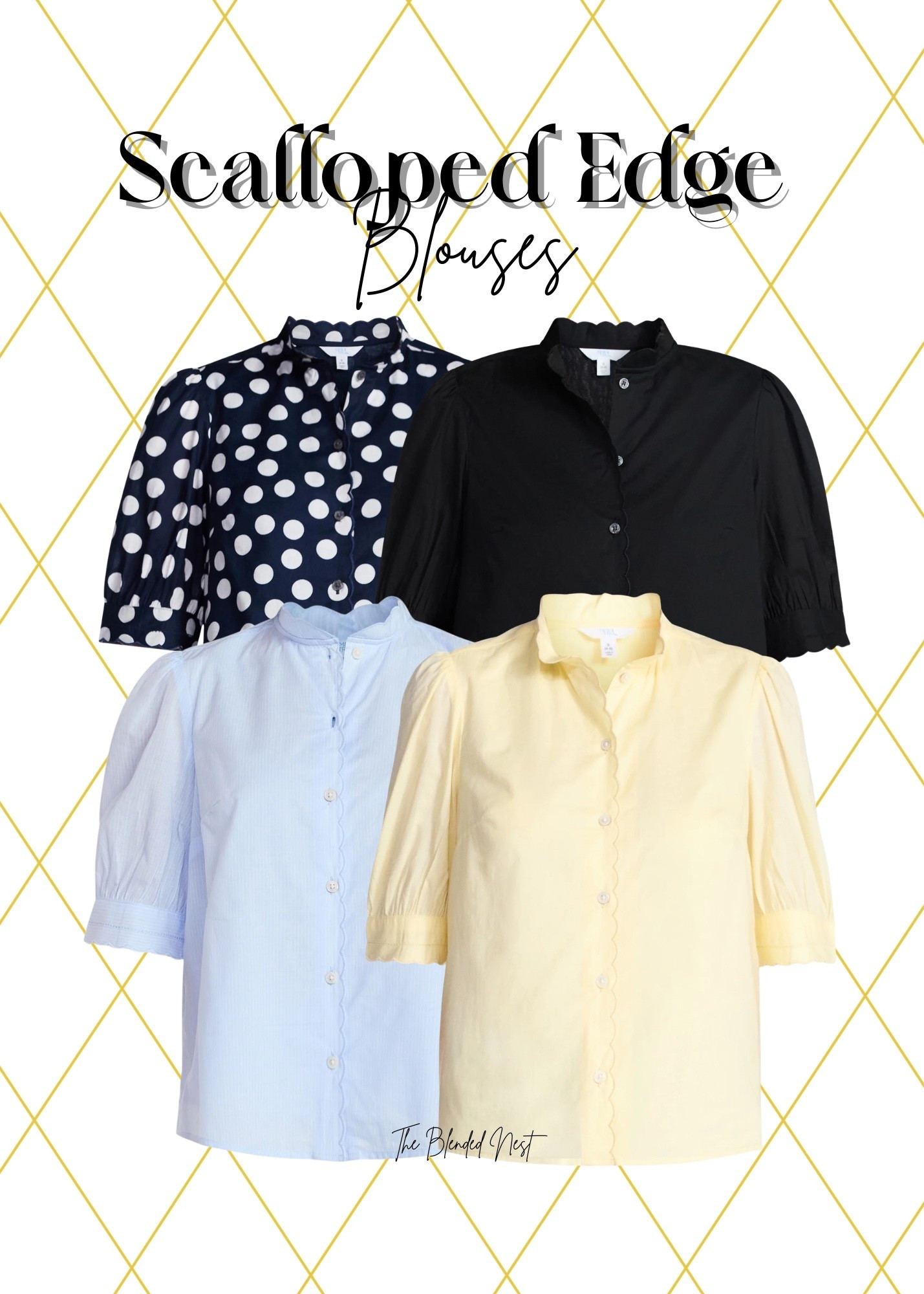 I couldn’t get this scalloped edge blouse in my cart fast enough at Walmart!  They come in 4 fun colors, are 100% cotton and will be so cute with white shirts or jeans.  

#LTKSeasonal #LTKOver40