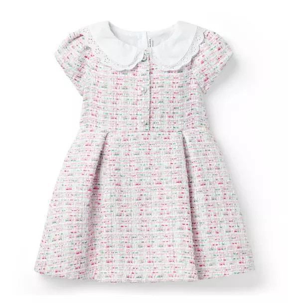 The Eyelet Collar Tweed Dress | Janie and Jack