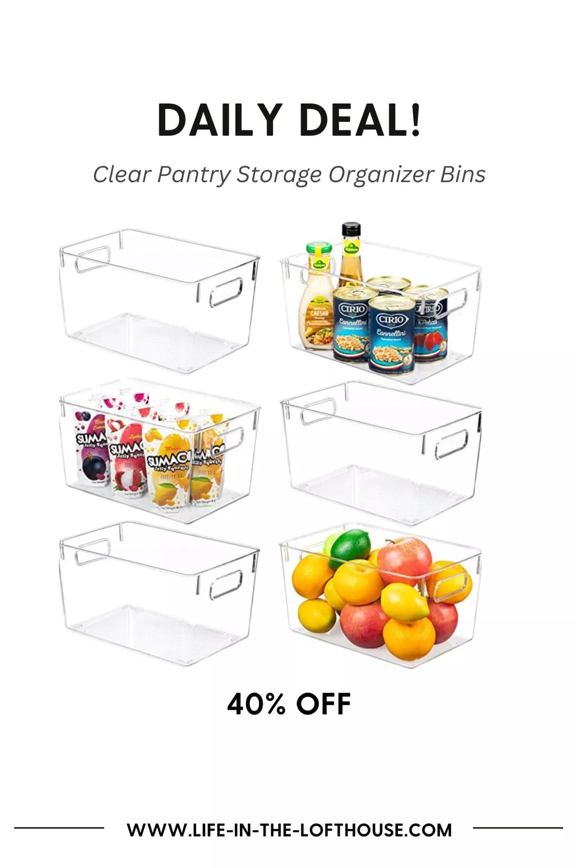 YIHONG Clear Pantry Storage … curated on LTK