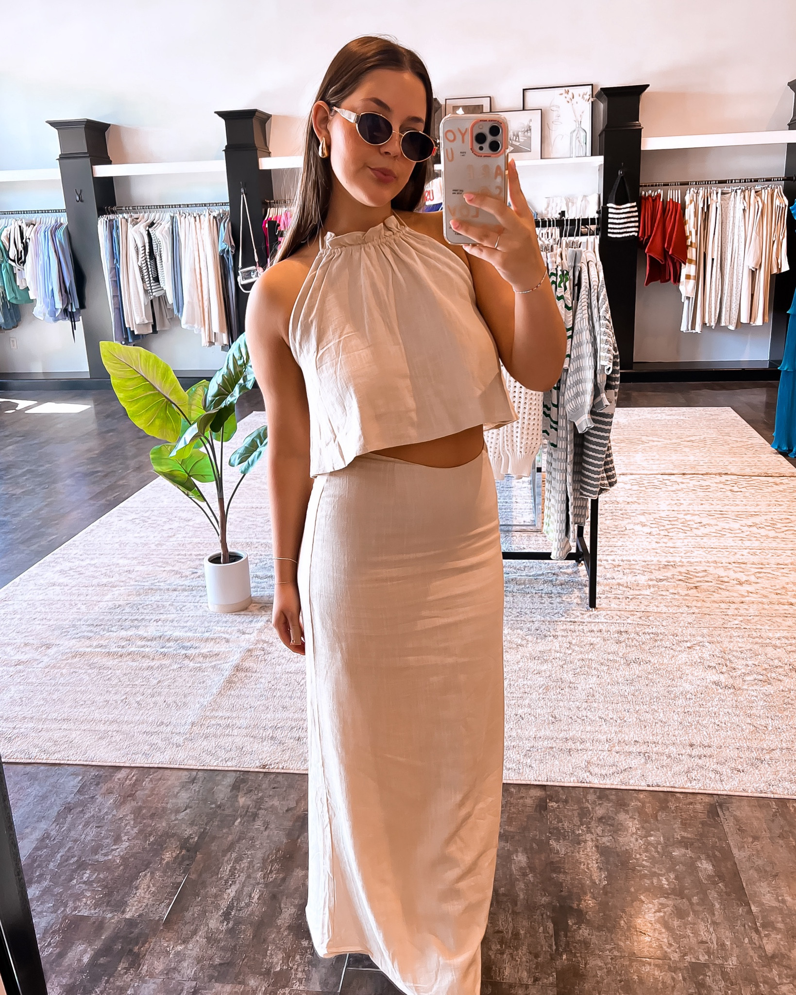The cutest transitional set paired with the designer dupe sunnies 🕶️ 

#LTKFindsUnder100 #LTKStyleTip #LTKWorkwear