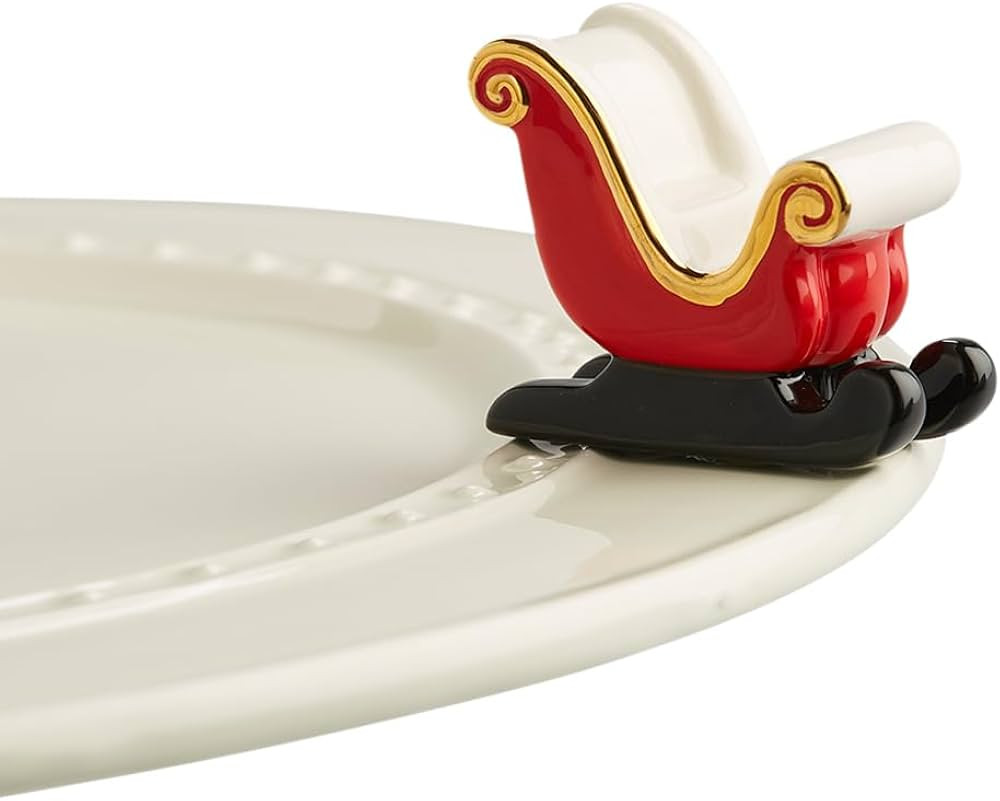 Nora Fleming Sleigh Bells Ring (Sleigh) - Hand-Painted Ceramic Christmas Decor - Winter Minis for... | Amazon (US)