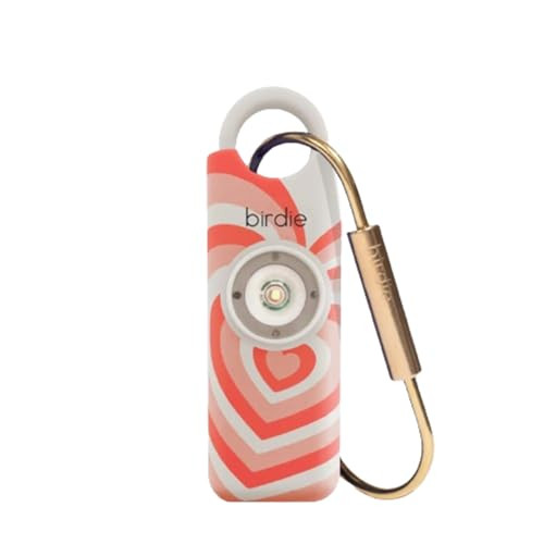 She’s Birdie–The Original Personal Safety Alarm for Women by Women–Loud Siren, Strobe Light and Key Chain in a Variety of Colors (Coral Heart) | Amazon (US)
