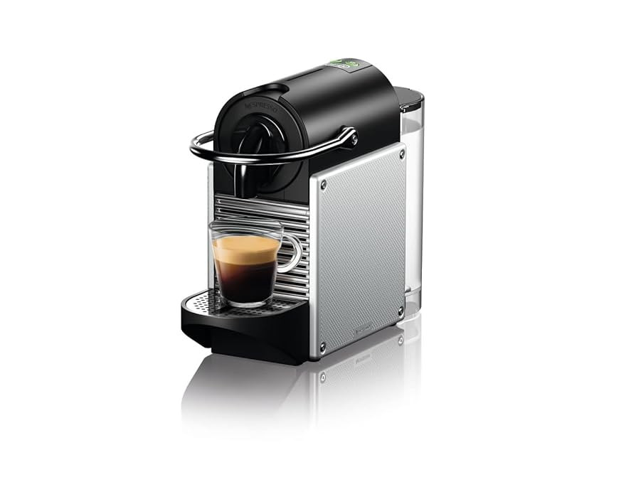 Nespresso Pixie Espresso Machine by De'Longhi, 1100ml, Aluminum,Silver | Amazon (US)