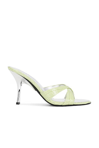 Jeffrey Campbell Symone Sandal in Light Green Croco Silver from Revolve.com | Revolve Clothing (Global)