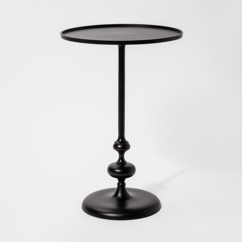 Londonberry Turned Metal Accent Table Black - Threshold™ | Target