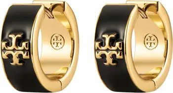 Tory Burch Kira Enamel Hoop Earrings | Nordstrom | Nordstrom