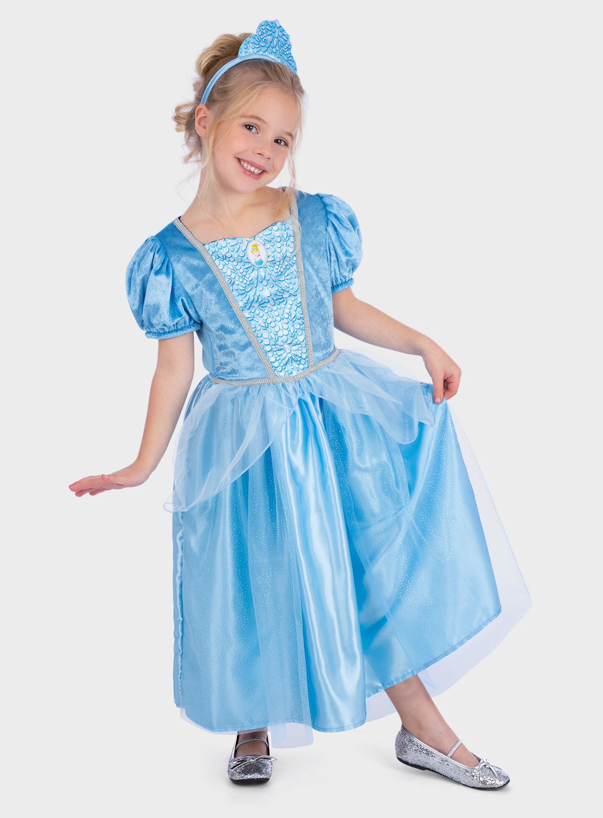 Blue Blue Disney Cinderella 2-in-1 Reversible Fancy Dress Costume (3-4 Years) - Disney Princesses by Sainsbury's | Tu Clothing