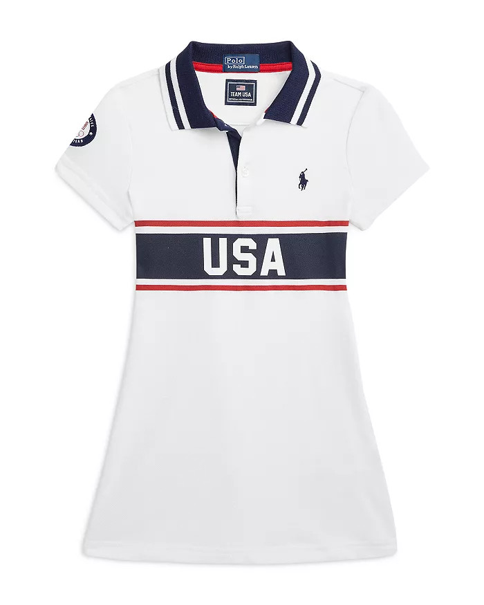 Girls' Team USA Stretch Mesh Polo Dress - Little Kid, Big Kid | Bloomingdale's (US)