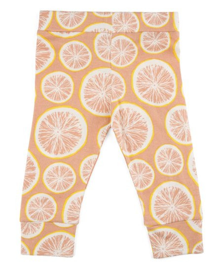 Grapefruit Slices Organic Cotton Leggings - Infant | Zulily