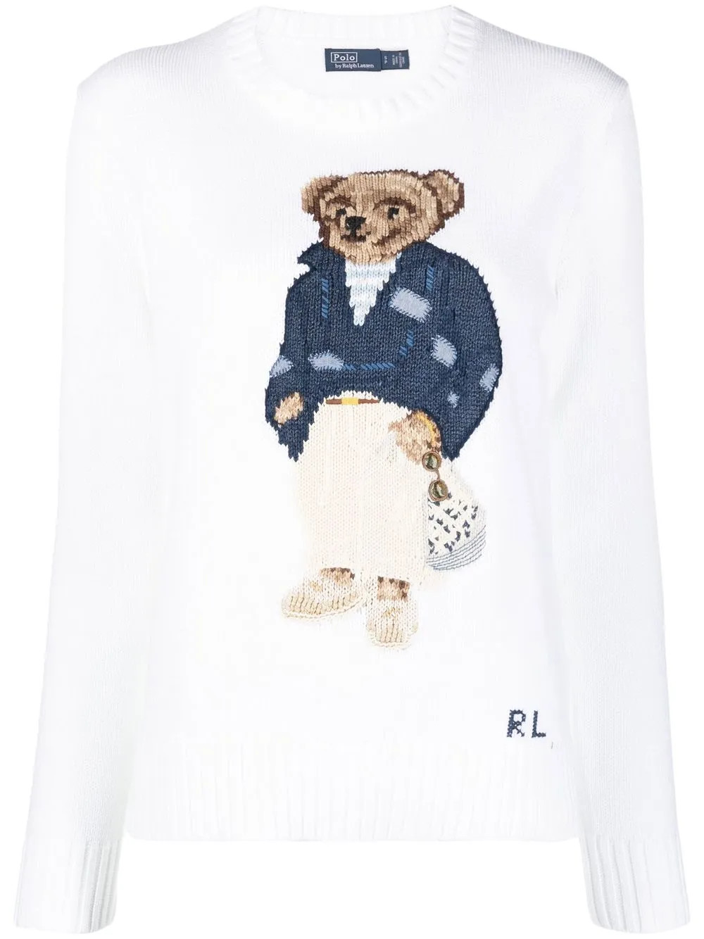 Polo Bear intarsia-knit jumper | Farfetch Global