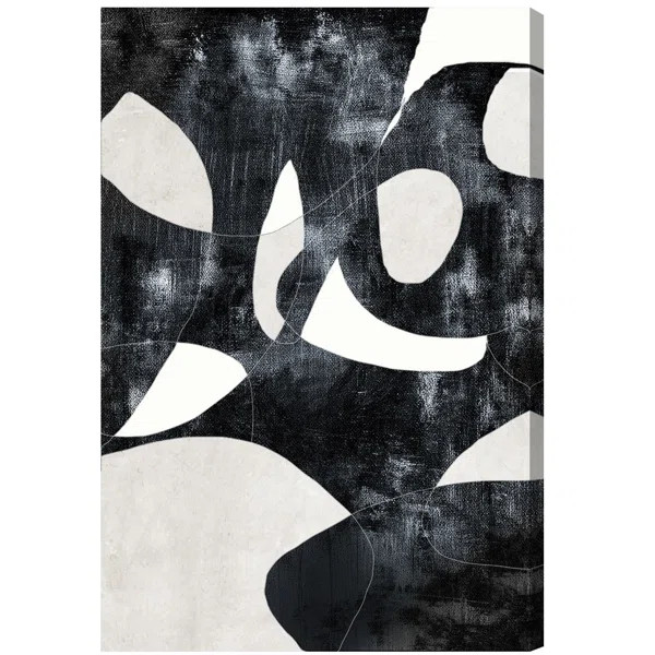 " Abstract All Of Me, Modern & Contemporary Black " by Oliver Gal on Canvas | Wayfair North America