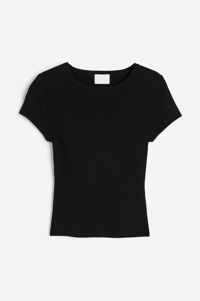 Fine-knit T-shirt | H&M (US + CA)