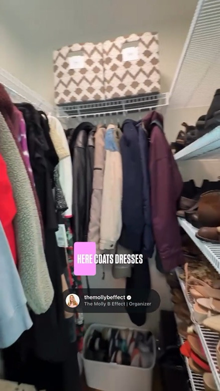Yesterday’s project reveal - Closet edition 🤌🏼 What a breath of fresh air! Linked my closet organization products we used here over on my LTK. #closetorganization #cleanout #mastercloset #tuesday #reels

#LTKmomlife #LTKgrwm #LTKdayinmylife