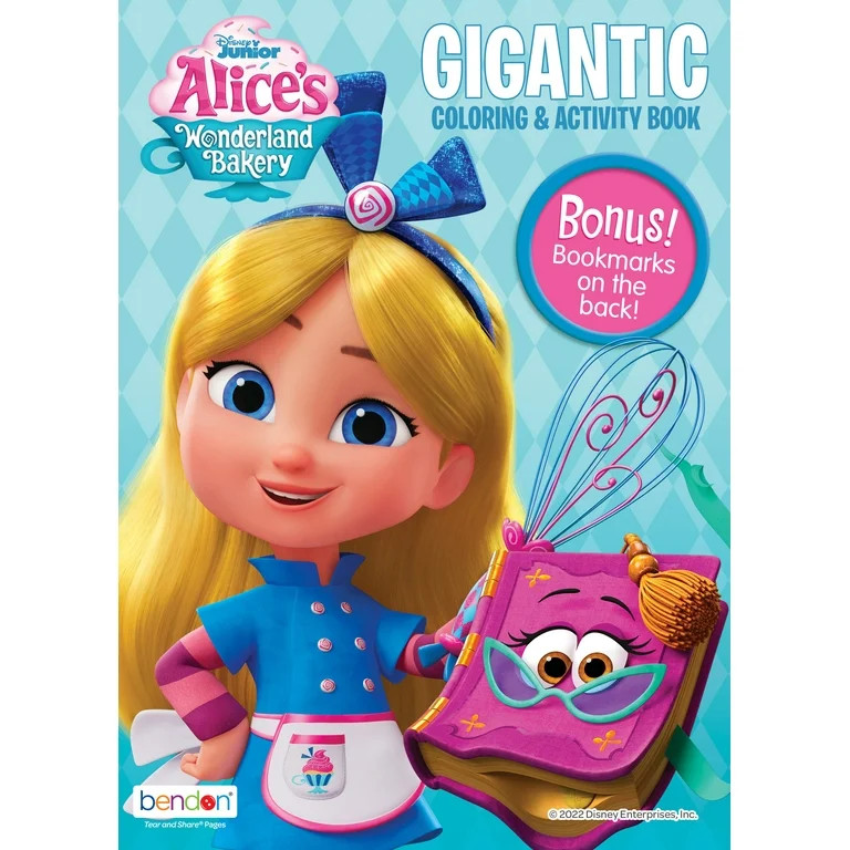 Disney Alice's Wondeland Bakery 224 Page Gigantic Coloring Book, Paperback | Walmart (US)
