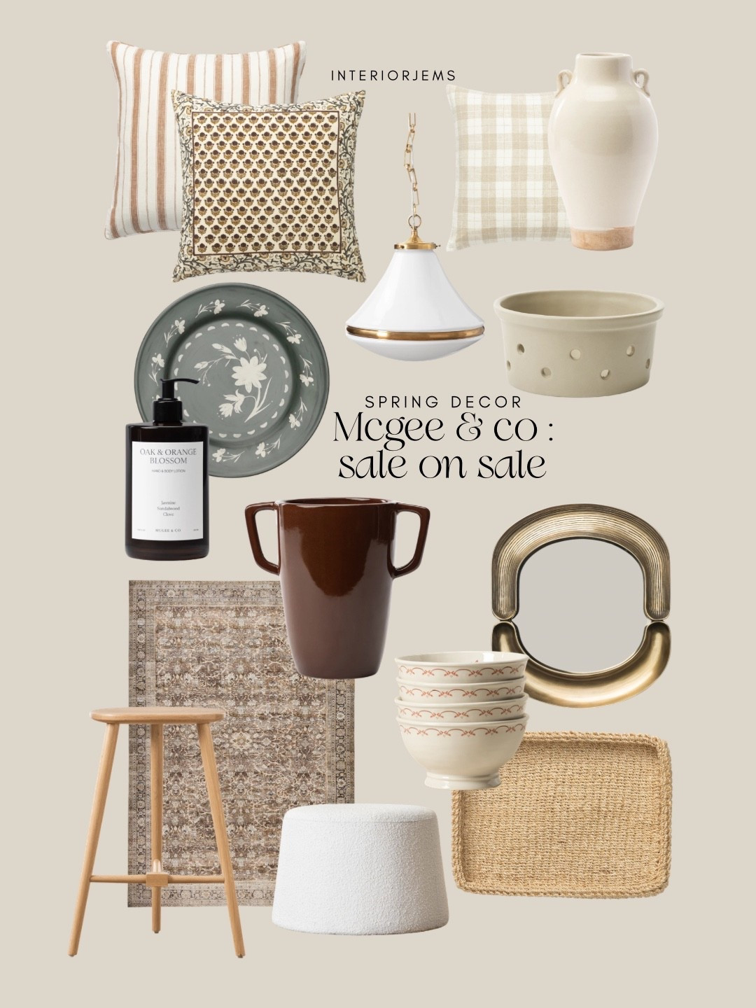 McGee and Co limited time sale items are an extra 20% off in cart, including this spring decor, small accent mirror, decorative pillow, home decor, rug, furniture, living room, furniture, kitchen, furniture, barstool, counter stool

#LTKHome #LTKSaleAlert