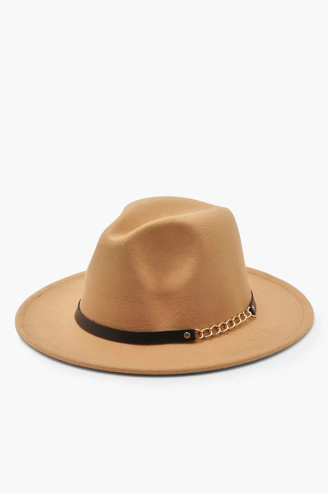 Chain Detail Fedora Hat | Boohoo.com (UK & IE)