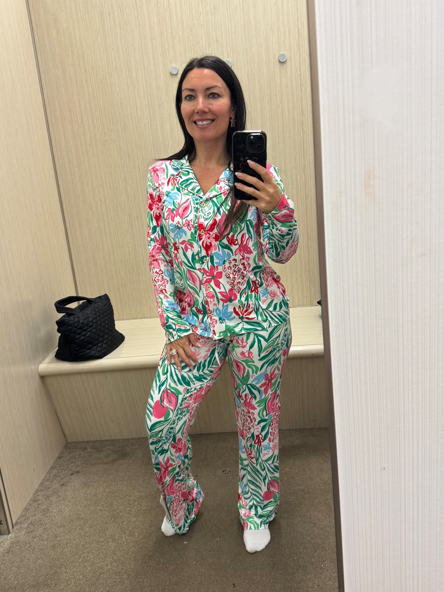 These pajamas understood the assignment.  Soft enough to sleep in, cute enough to post in ✨ A bit of a splurge but so worth it.  Wearing a small.  

#LTKOver40 #LTKFindsUnder100