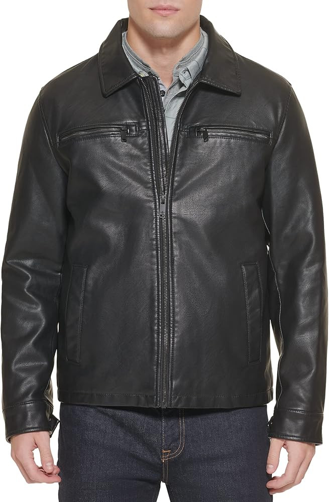 Dockers Men's James Faux Leather Jacket (Regular, Big & Tall Sizes) | Amazon (US)