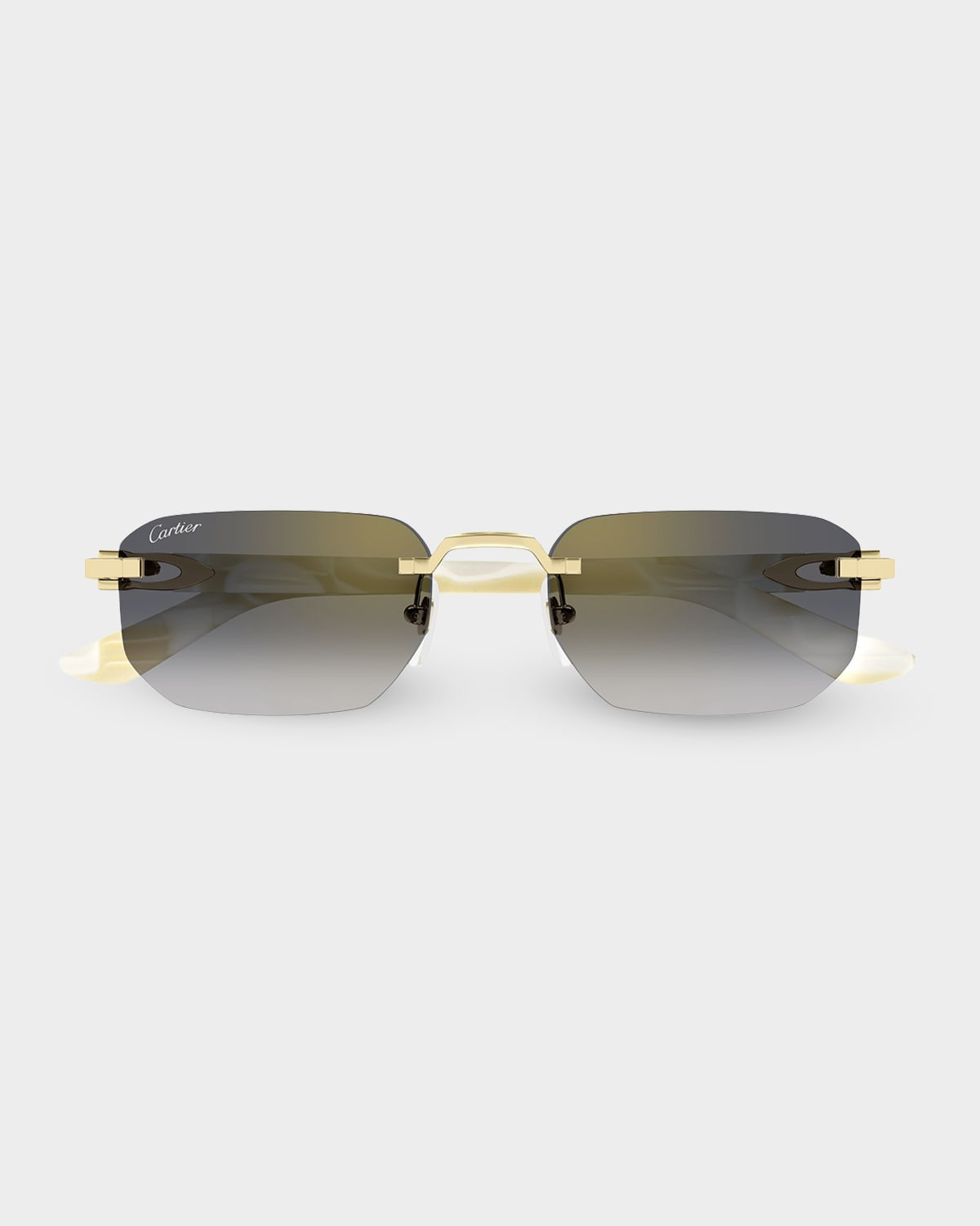 Men & apos;s CT0622S-004 Metal and Acetate Rectangle Sunglasses | Neiman Marcus