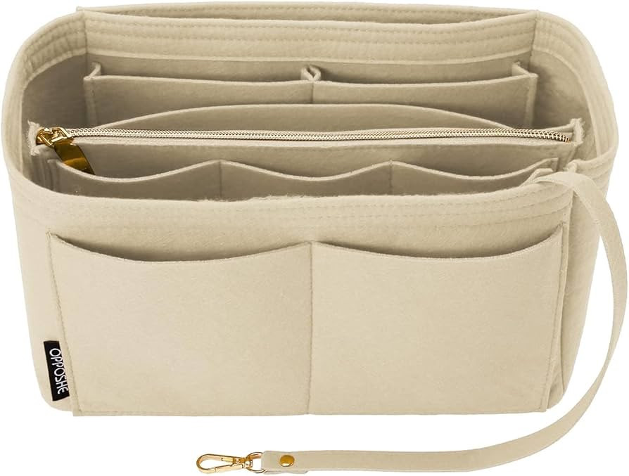 OPPOSHE Purse Organizer Insert for Handbags, Softened Felt Bag Insert Organizer for Tote, Handbag... | Amazon (US)