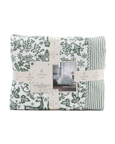 Cotton Reindeer Forest Quilt Set | Bed & Bath | Marshalls | Marshalls