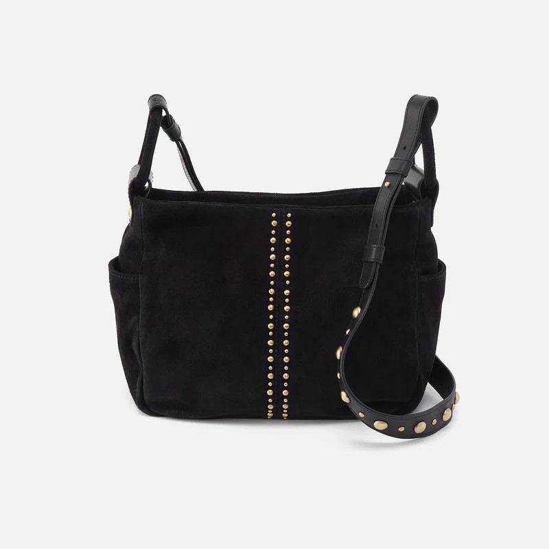 Sheila Crossbody In Suede - Black | HOBO Bags