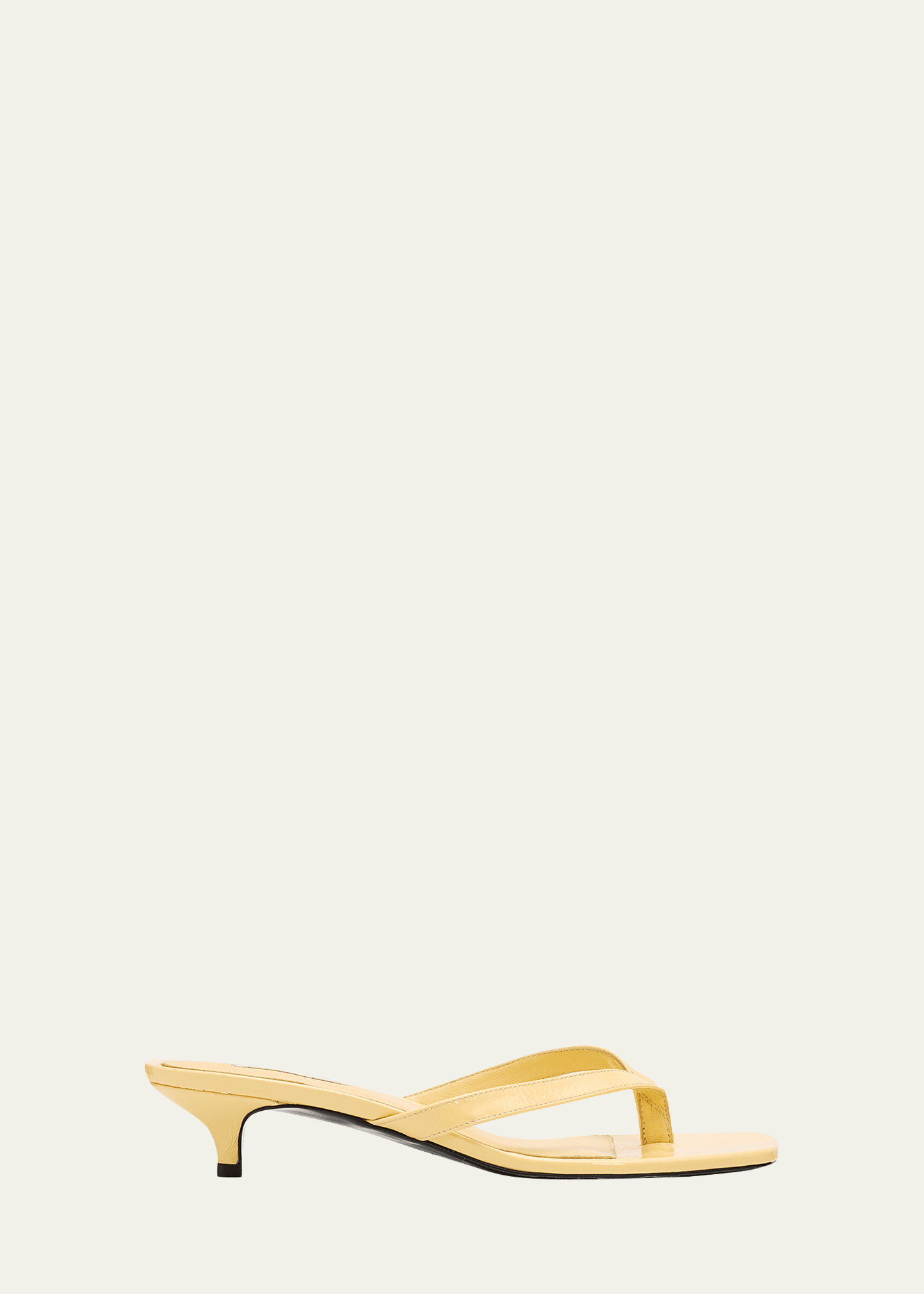 Toteme Naplack Leather Kitten-Heel Sandals | Bergdorf Goodman